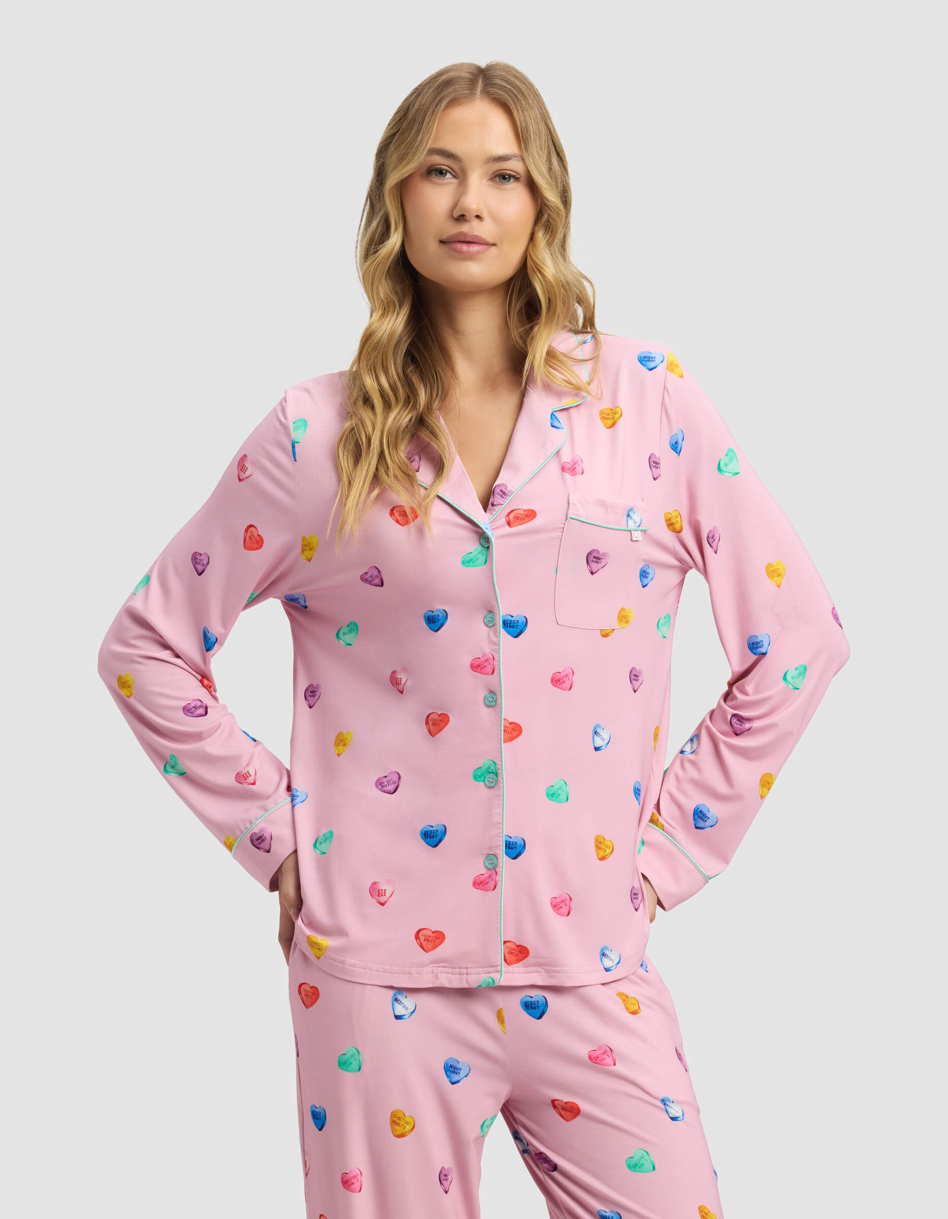 Women's Bamboo Stretch-Knit Long Sleeve Pajama Top - Last Chance - Image 54