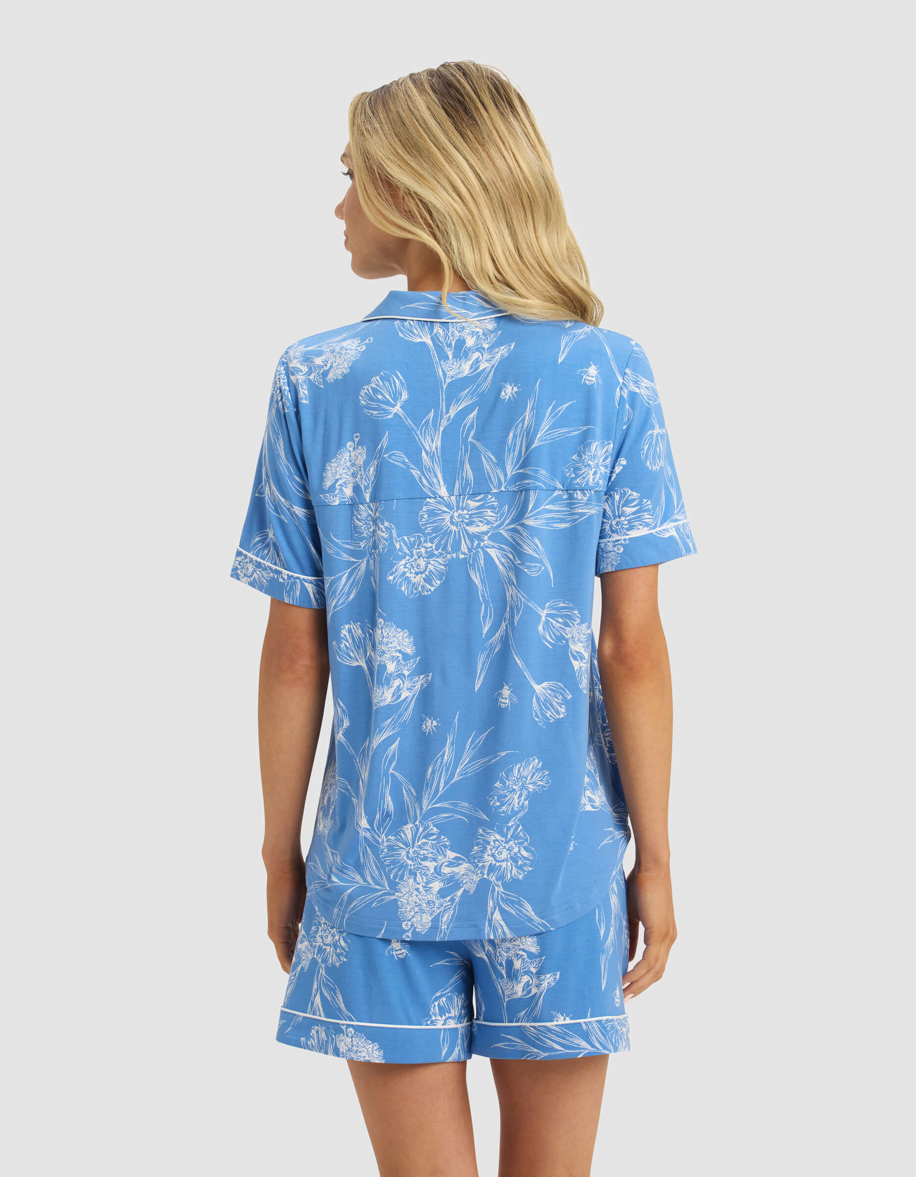 Women's Bamboo Stretch-Knit Short Sleeve Pajama Top - Image 2