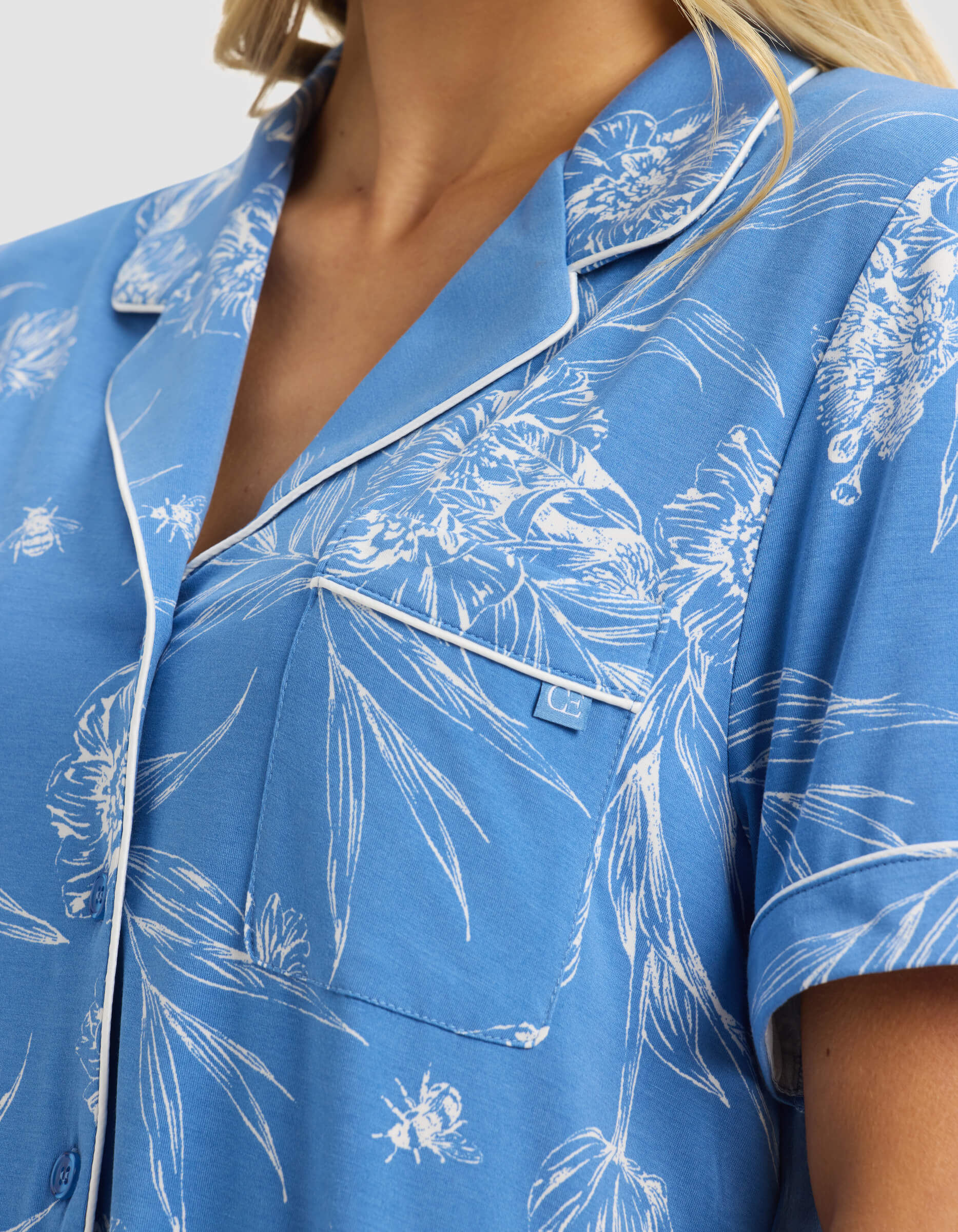 Women's Bamboo Stretch-Knit Short Sleeve Pajama Set - Image 84