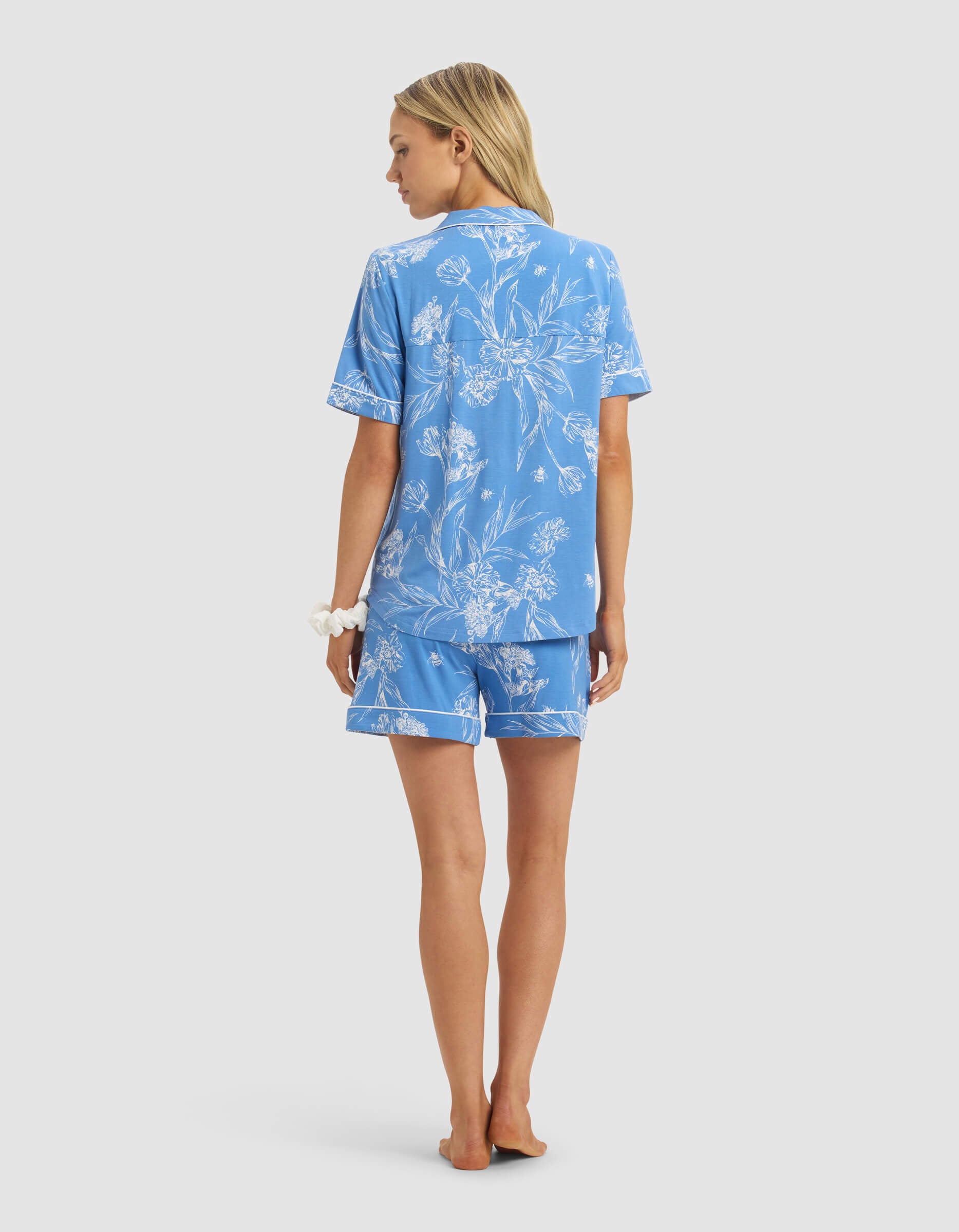 Women's Bamboo Stretch-Knit Short Sleeve Pajama Set - Image 82