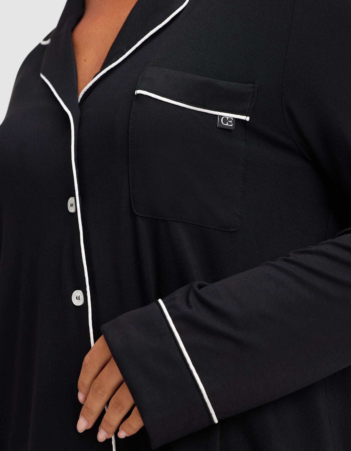 Women's Bamboo Stretch-Knit Long Sleeve Pajama Top - Image 18