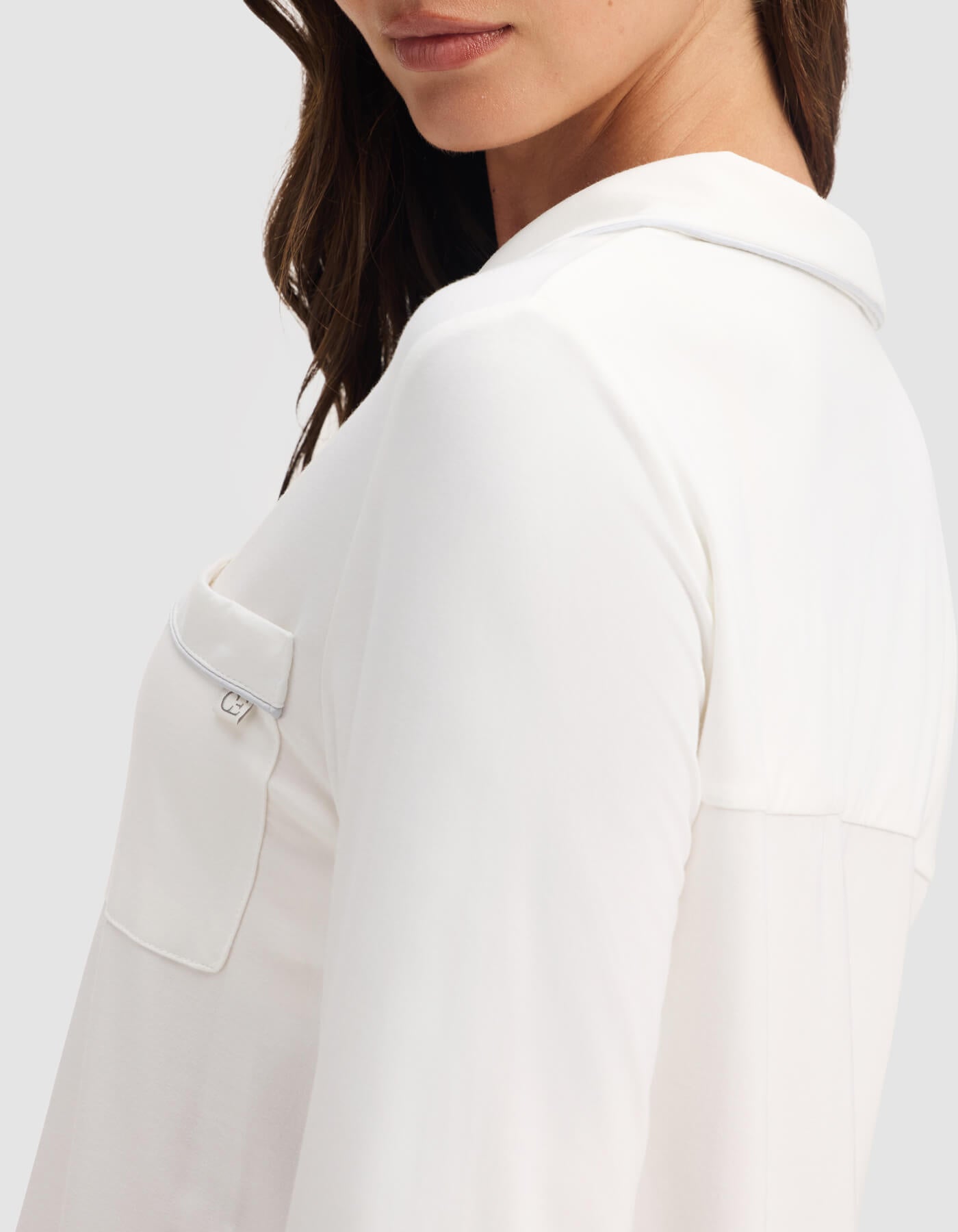 Women's Bamboo Stretch-Knit Long Sleeve Pajama Top - Image 33