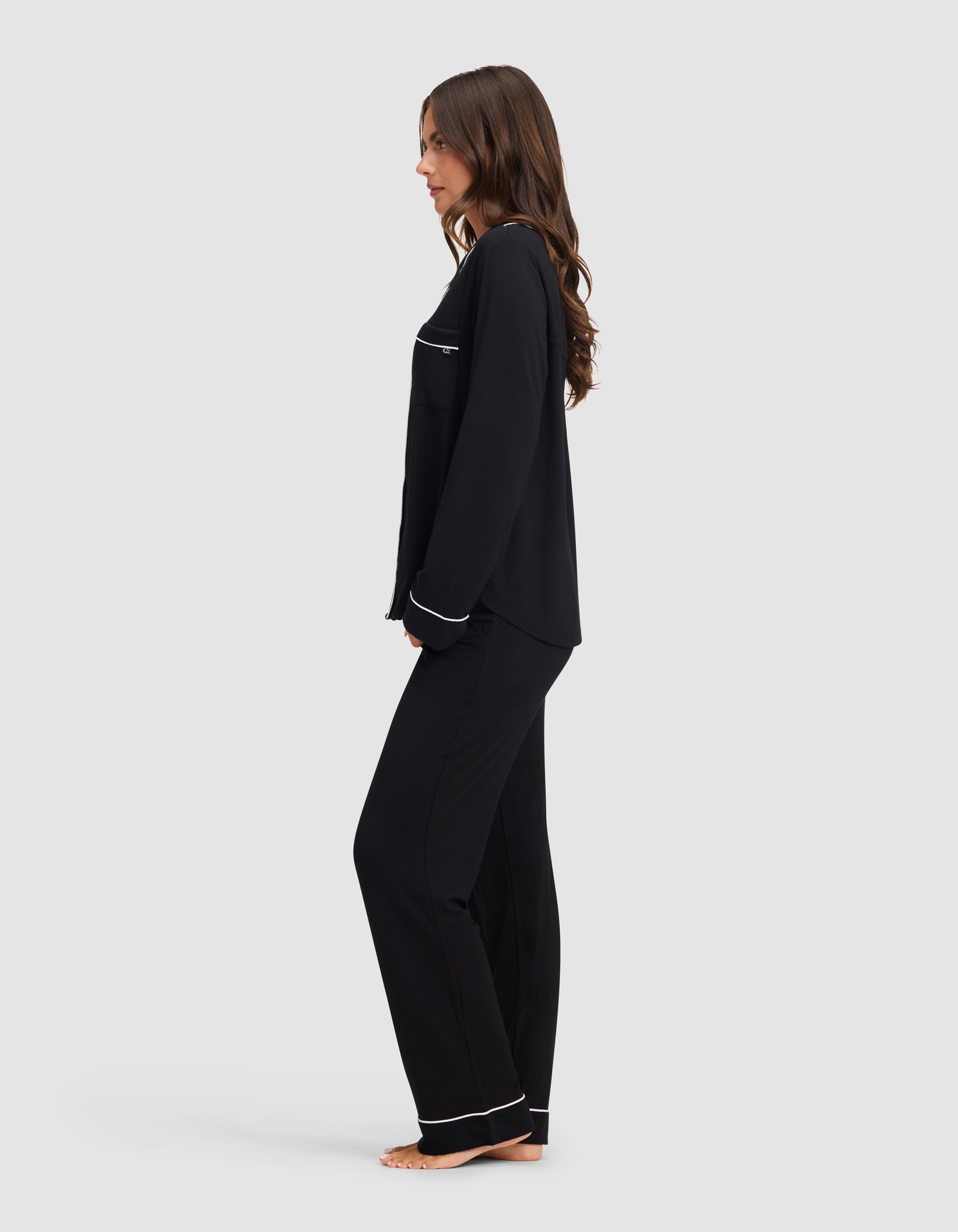 Women's Bamboo Stretch-Knit Long Sleeve Pajama Set - Image 20