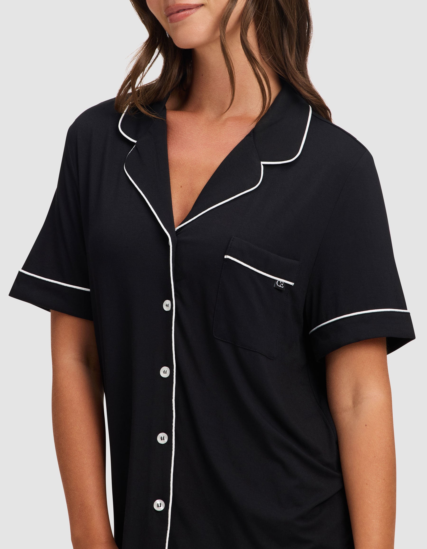 Women's Bamboo Stretch-Knit Short Sleeve Pajama Set - Image 16
