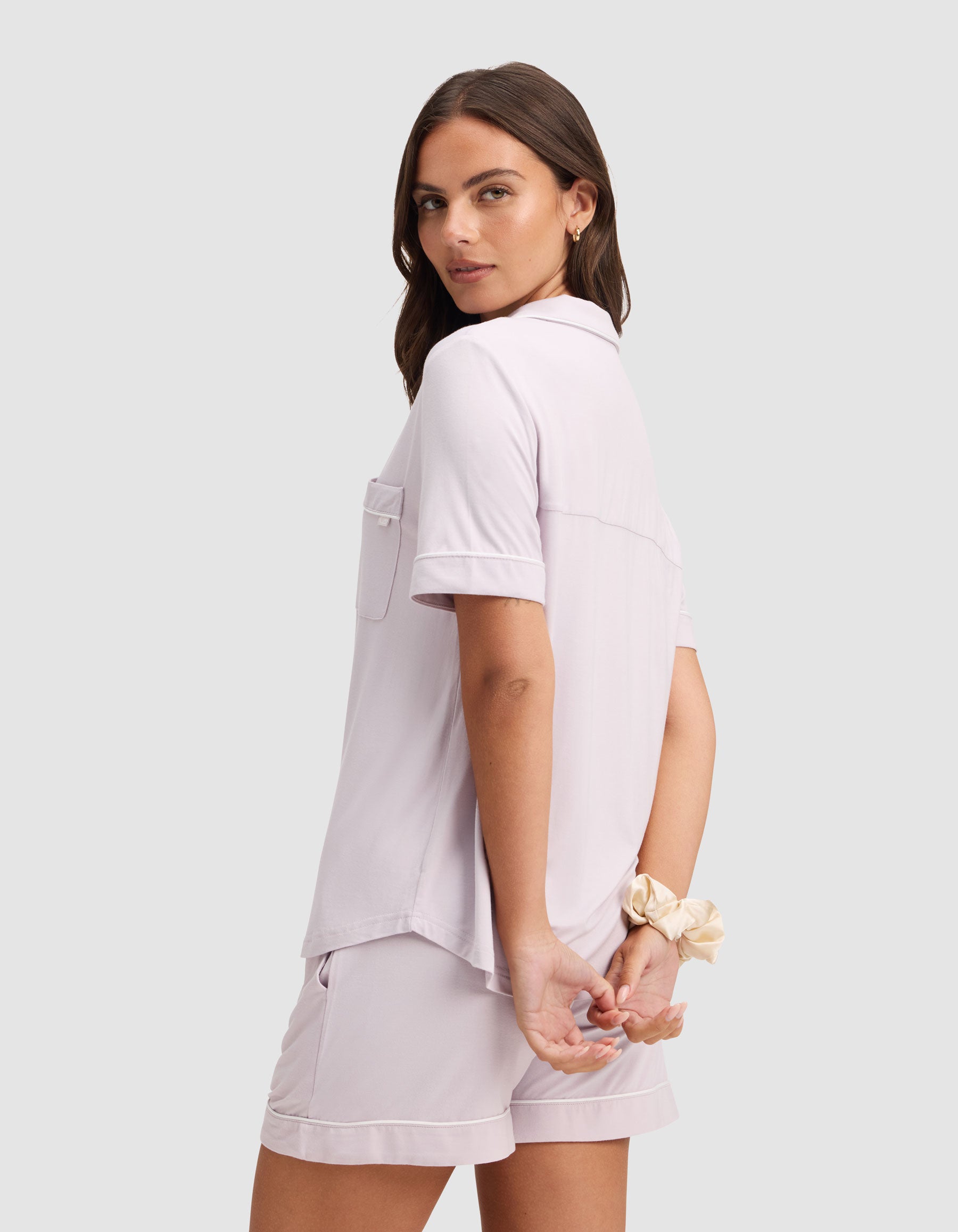 Women's Bamboo Stretch-Knit Short Sleeve Pajama Set - Image 33