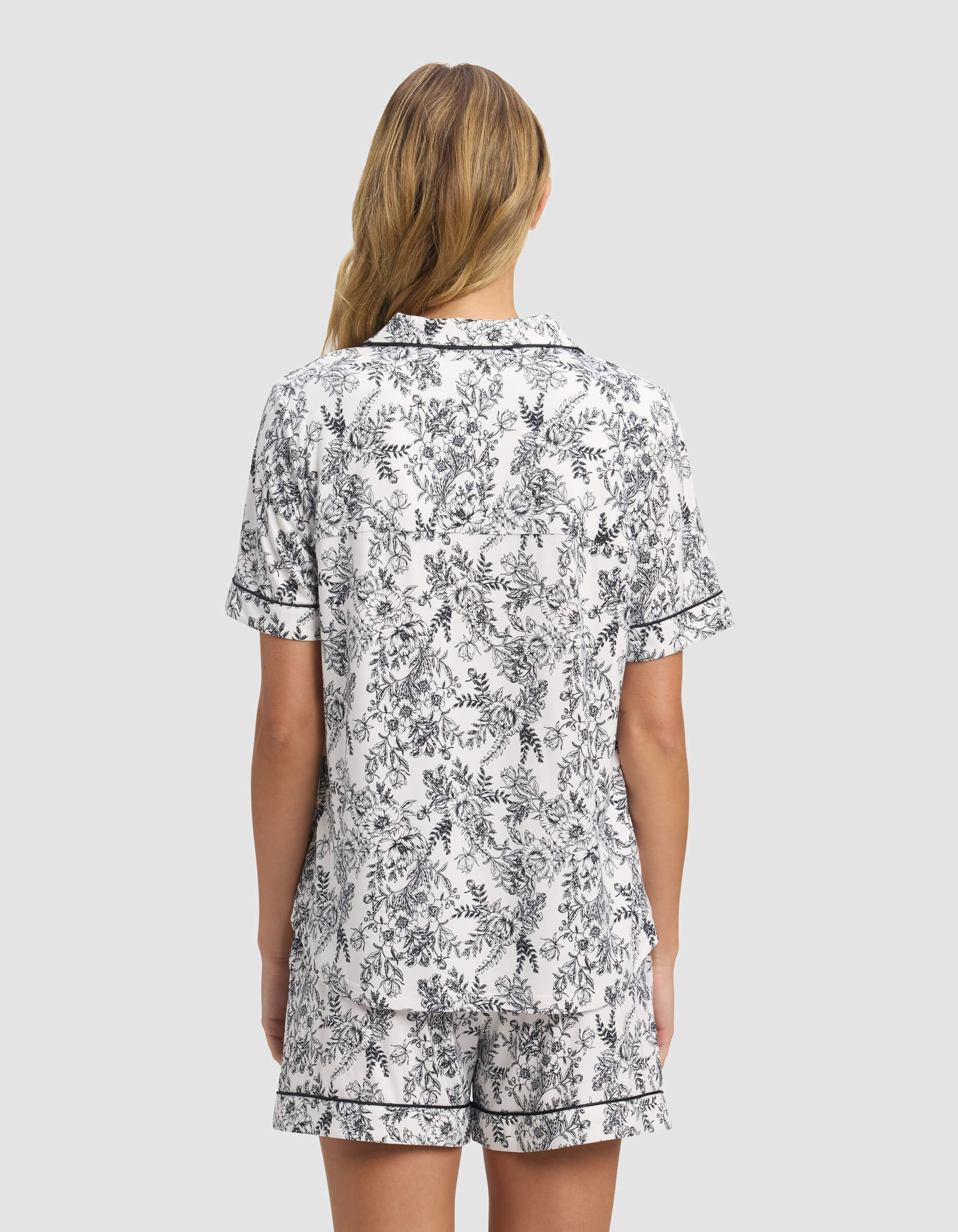 Women's Bamboo Stretch-Knit Short Sleeve Pajama Top - Image 4
