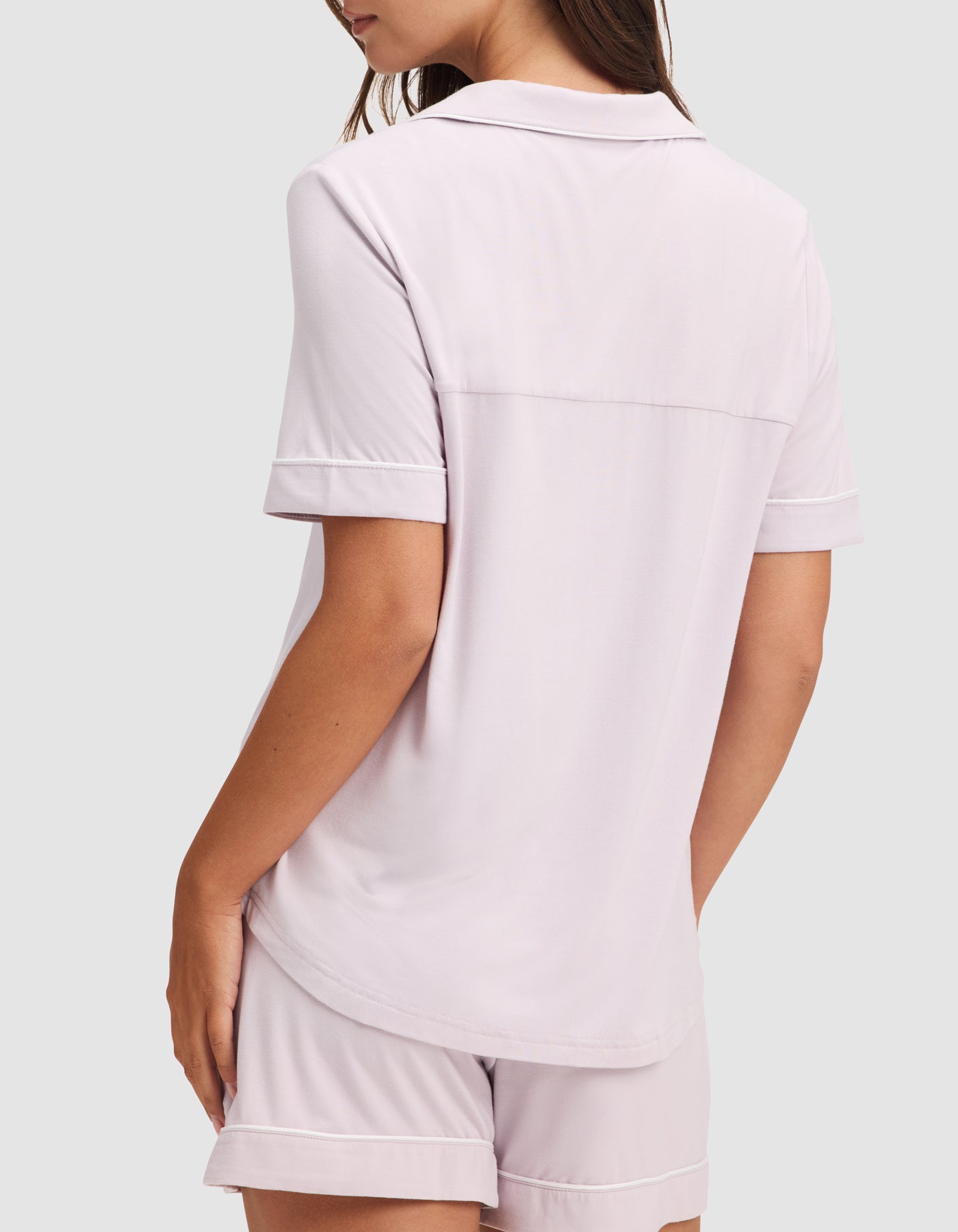 Women's Bamboo Stretch-Knit Short Sleeve Pajama Top - Image 30