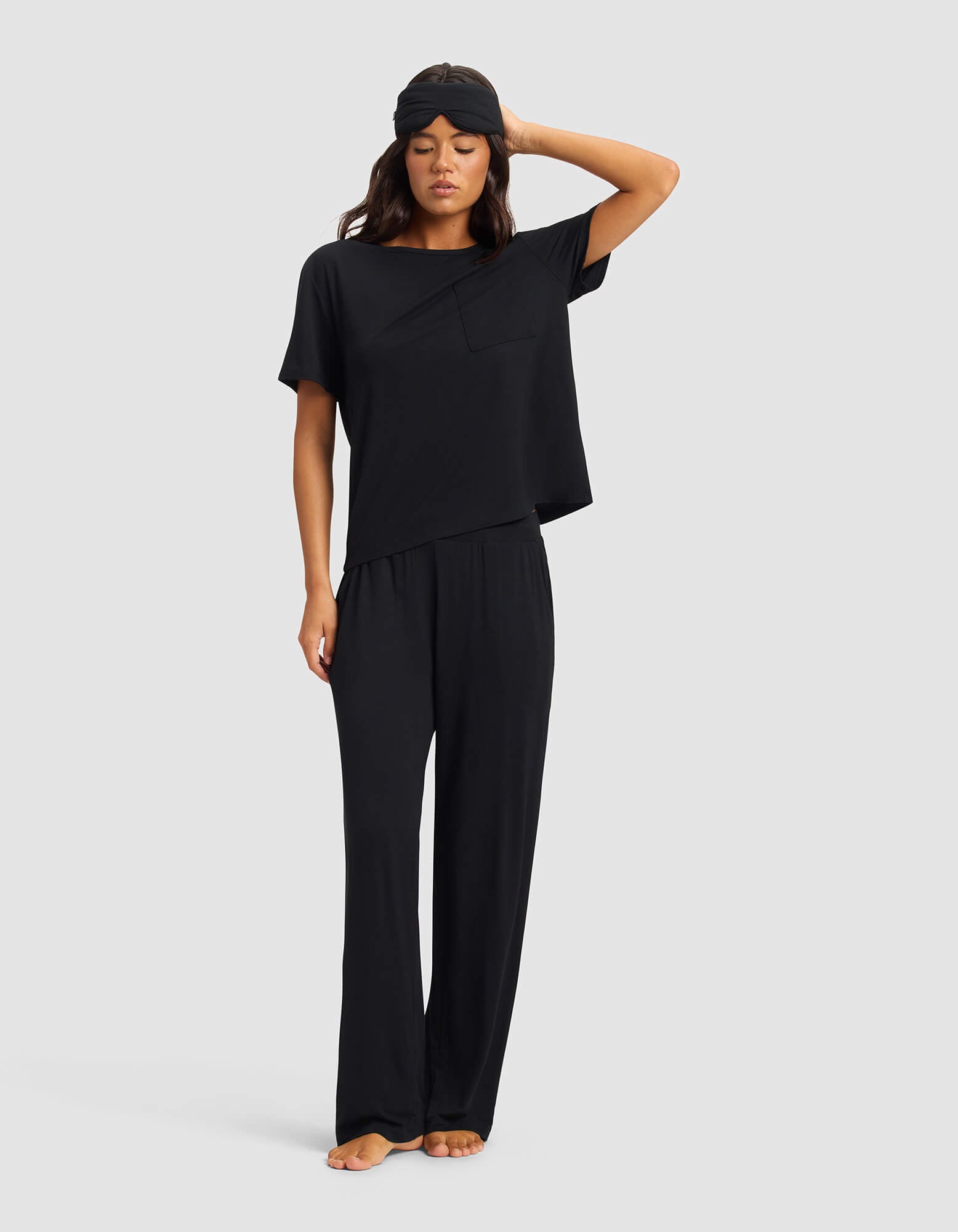 Women's Bamboo Stretch-Knit Lounge Tee & Pants Set - Image 17