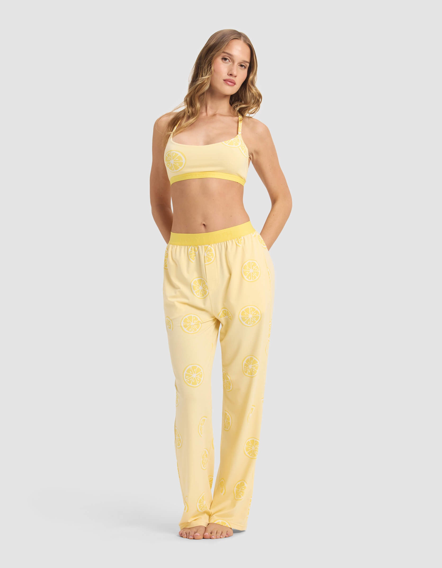 Women's First Layer Pajama Soft Bra & Pant Set - Image 43