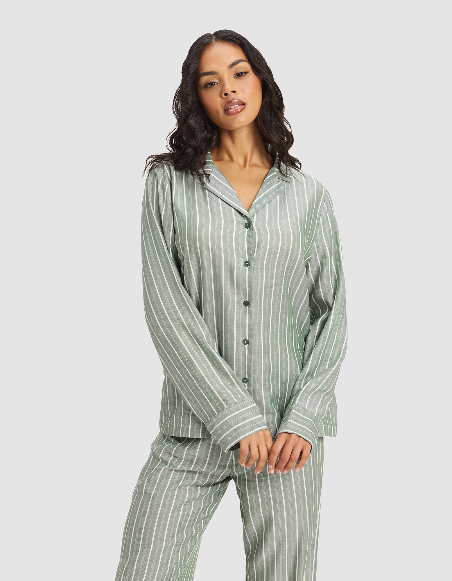 Women's Soft Woven Long Sleeve Pajama Set - Last Chance - Image 17