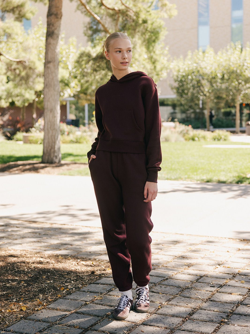 Women's CityScape Cropped Hoodie - Last Chance - Image 20