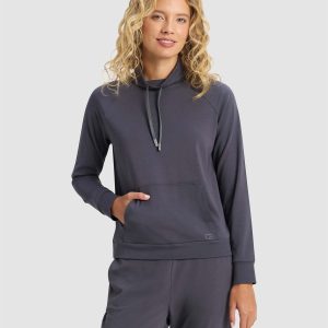 Women's Brushed Bamboo Mock Neck