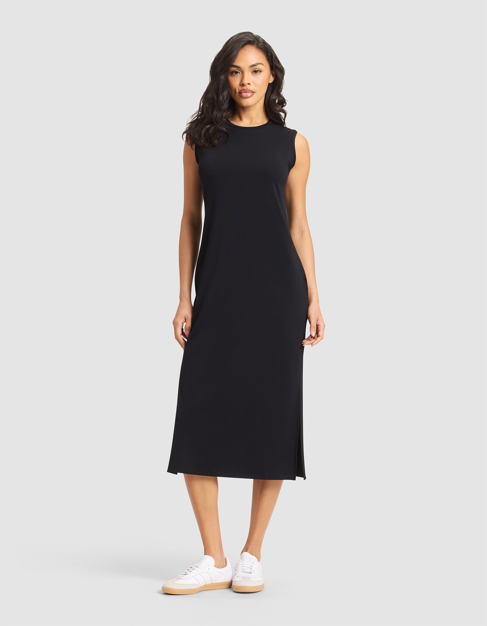 Women's Brushed Bamboo Sleeveless Midi Dress - Last Chance - Image 6