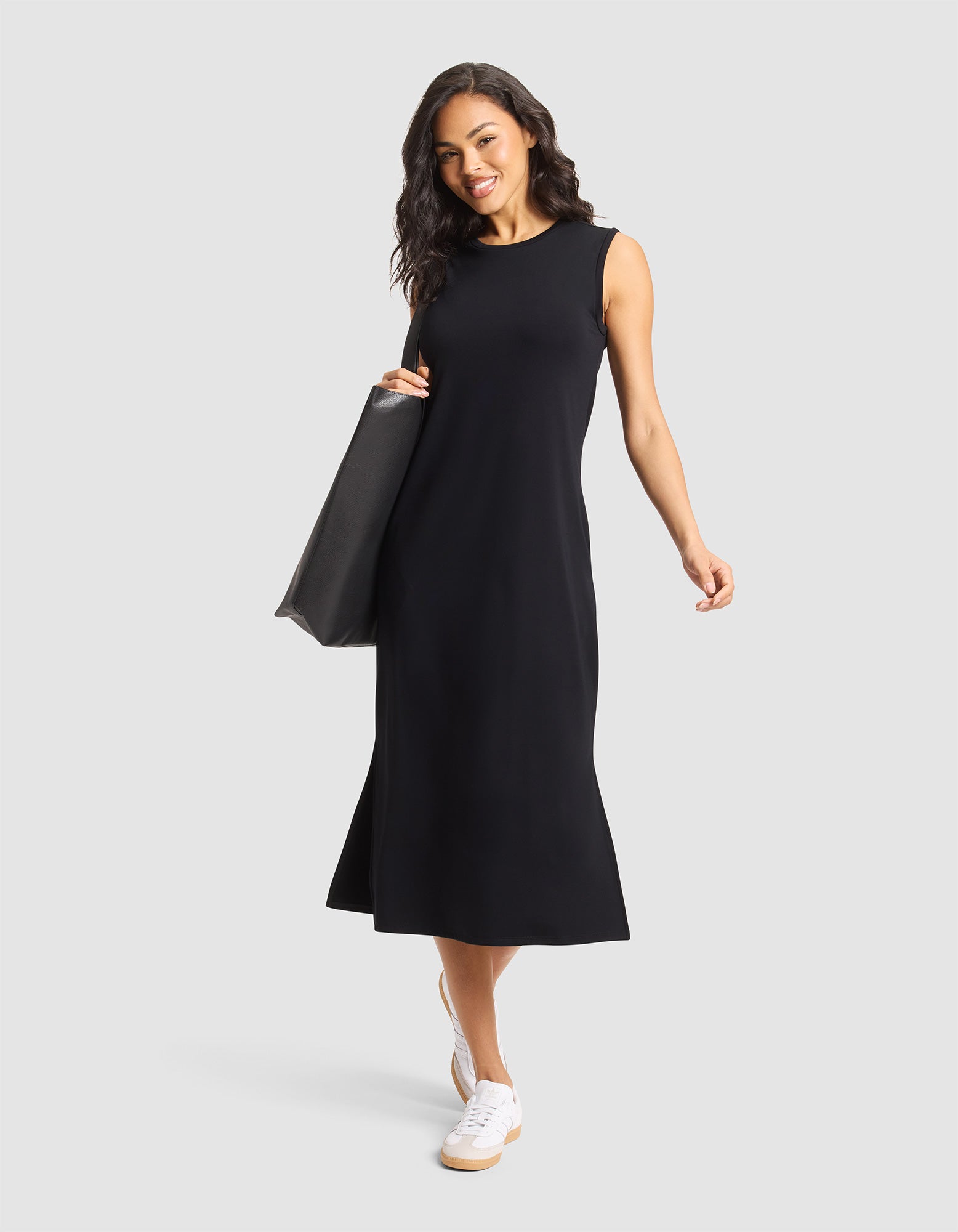 Women's Brushed Bamboo Sleeveless Midi Dress - Last Chance - Image 15