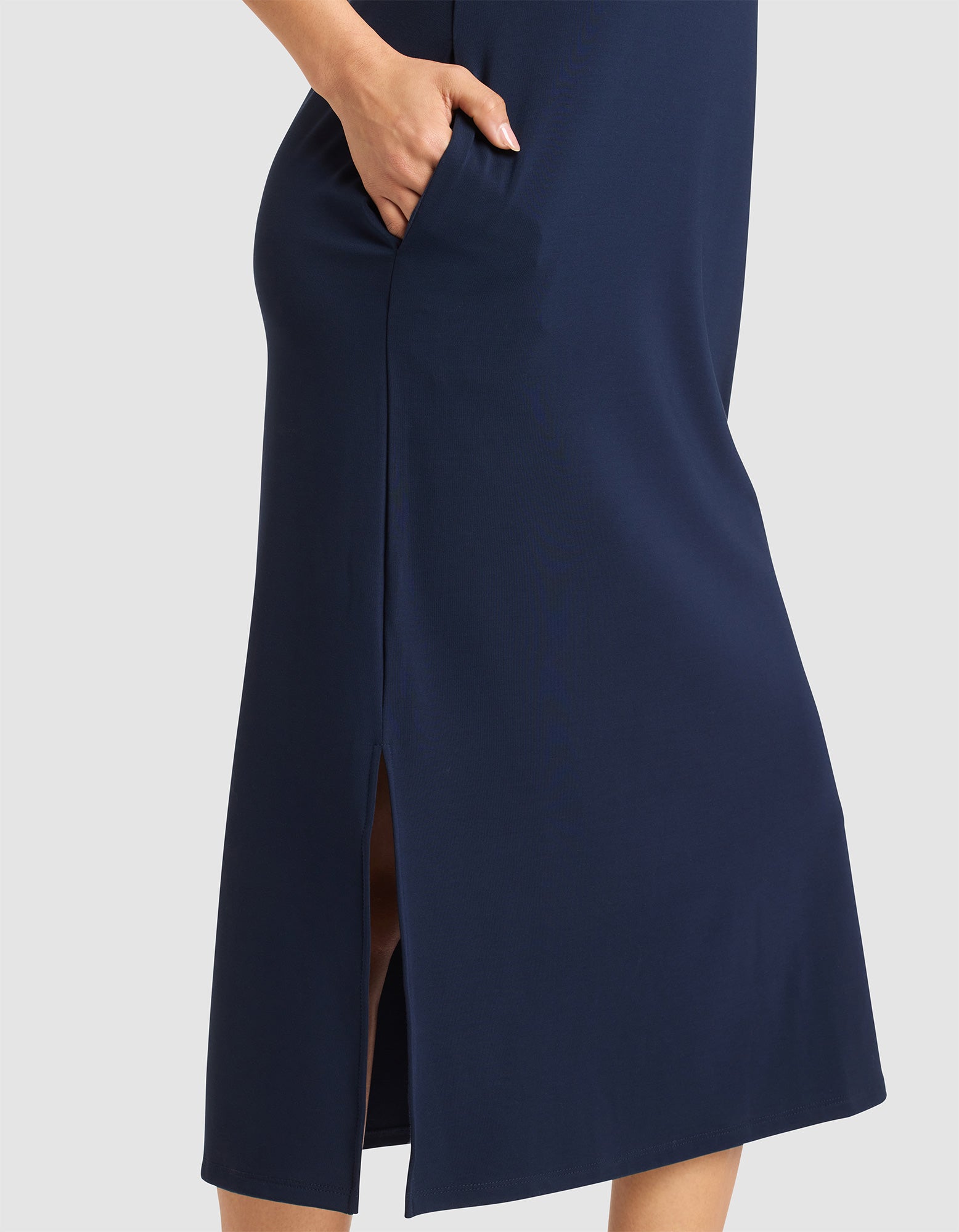 Women's Brushed Bamboo Sleeveless Midi Dress - Last Chance - Image 21