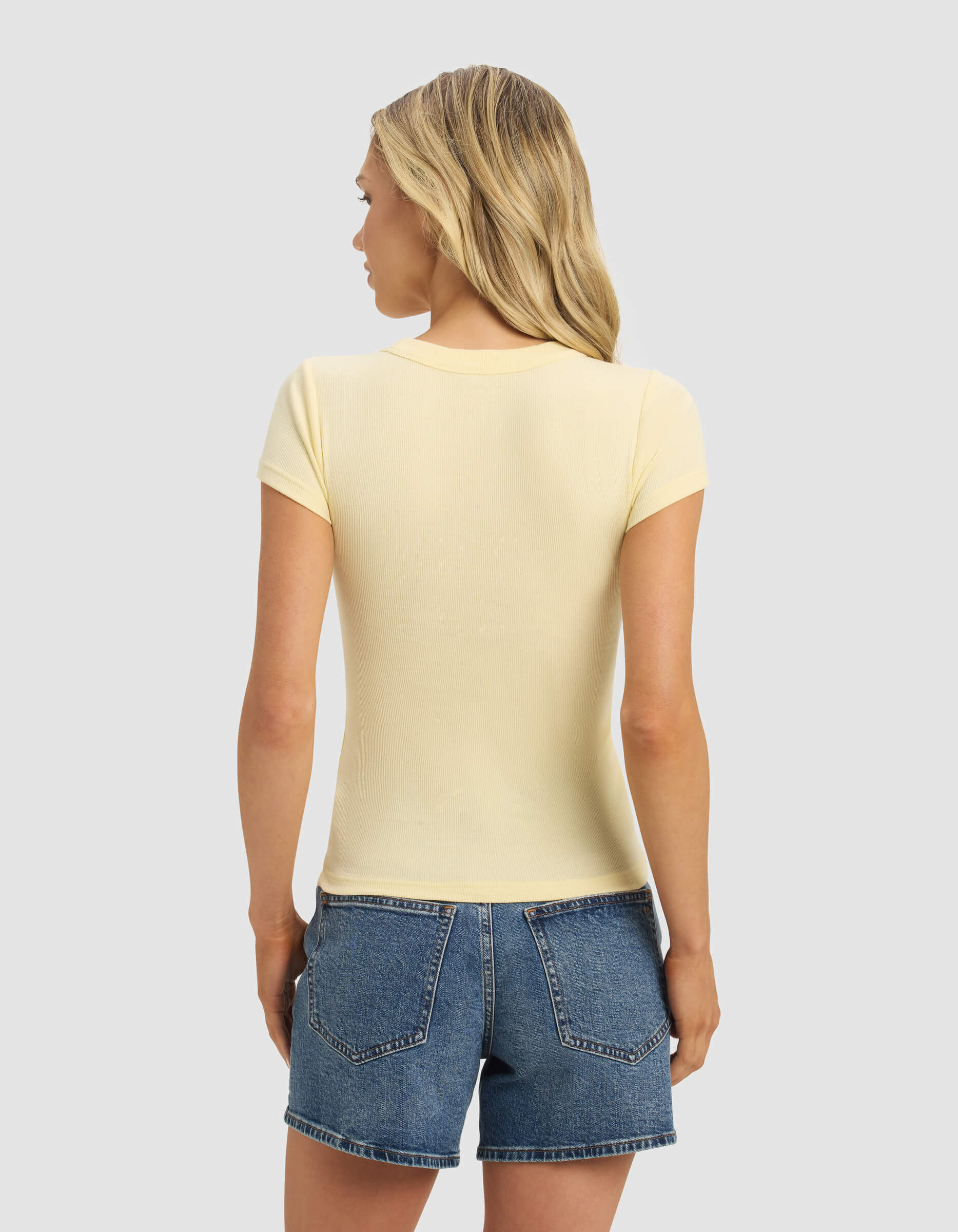 Women's Fine Ribbed Tee - Image 20