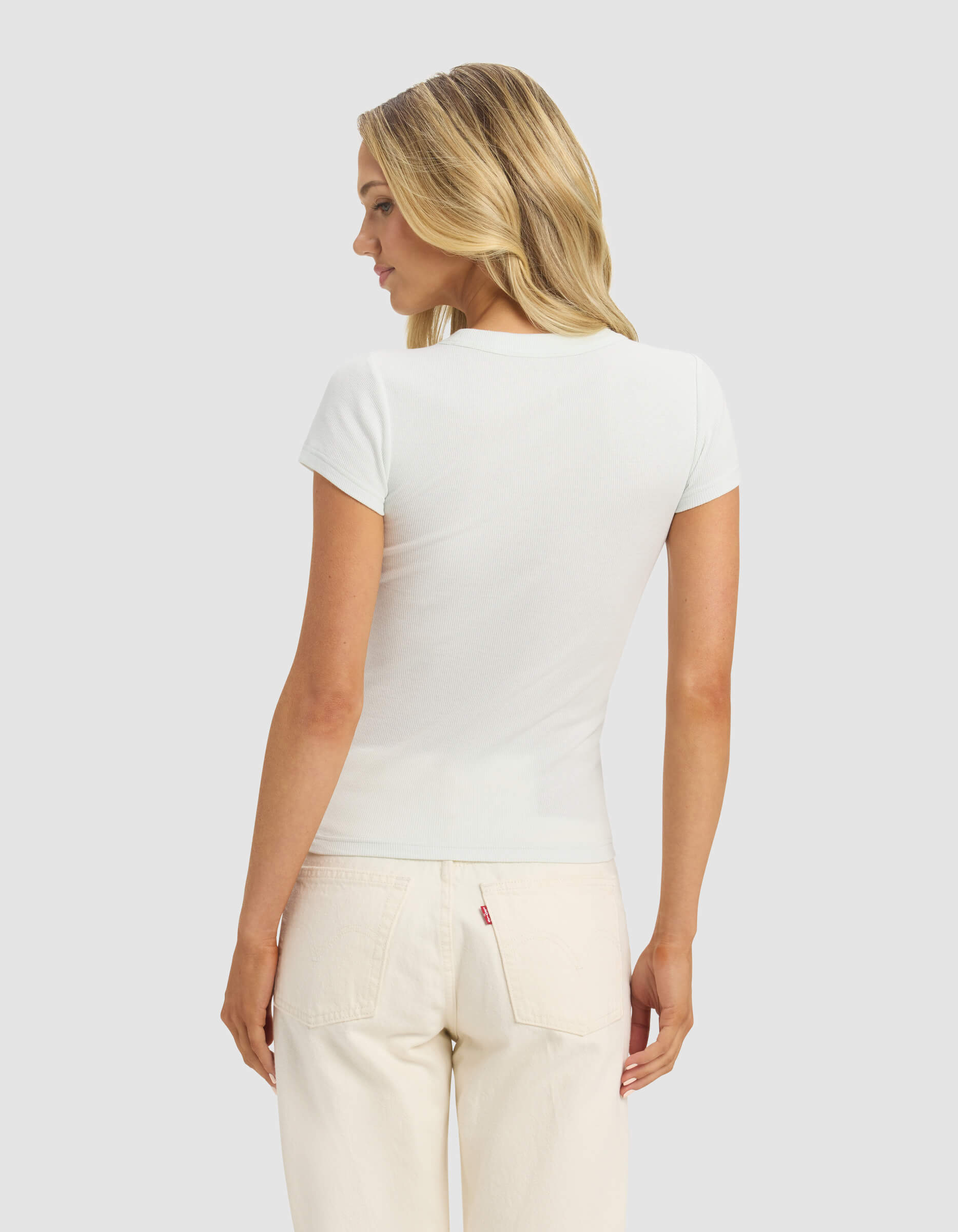 Women's Fine Ribbed Tee - Image 28
