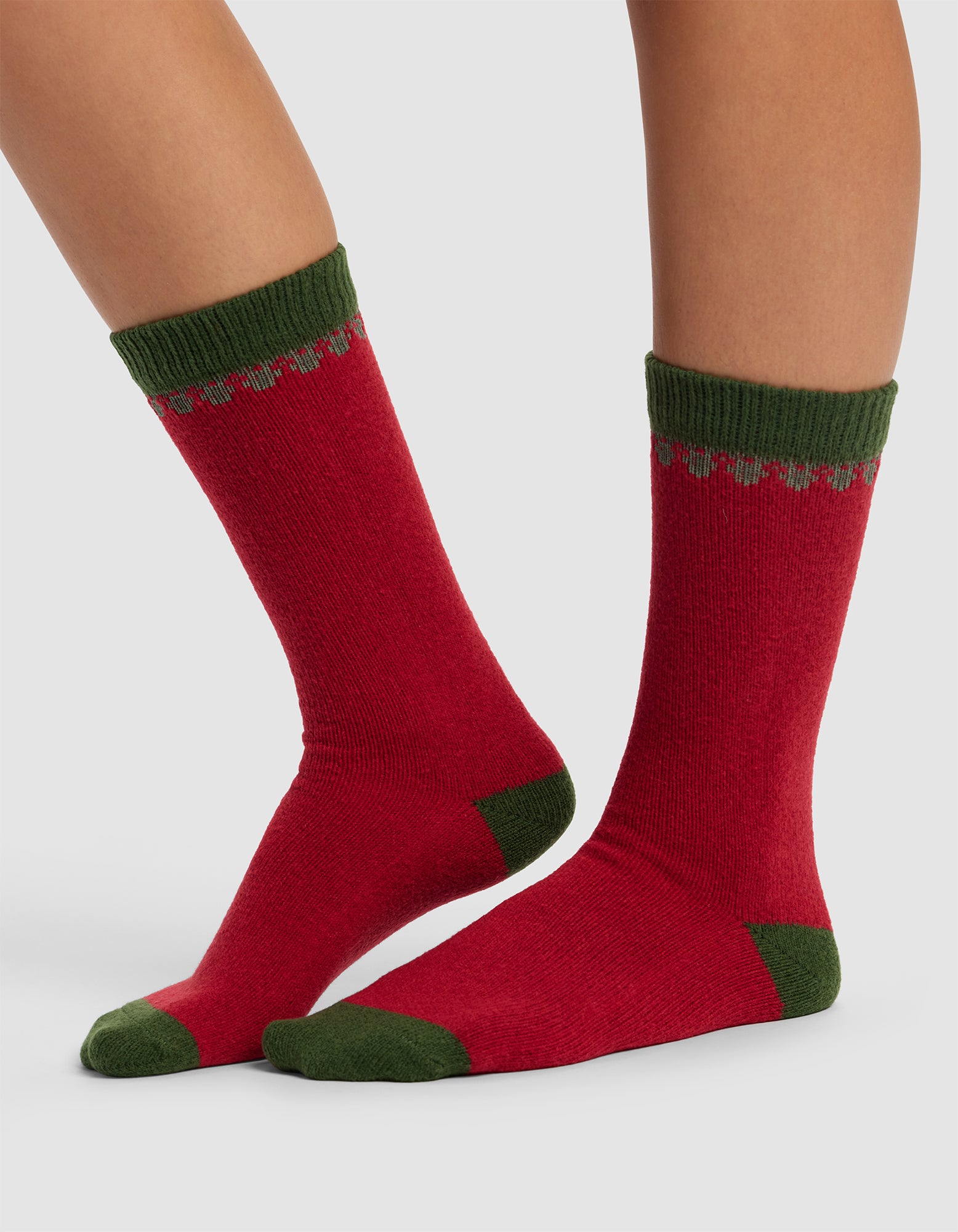 Mistletoe Plush Lounge Calf Sock - Last Chance - Image 3