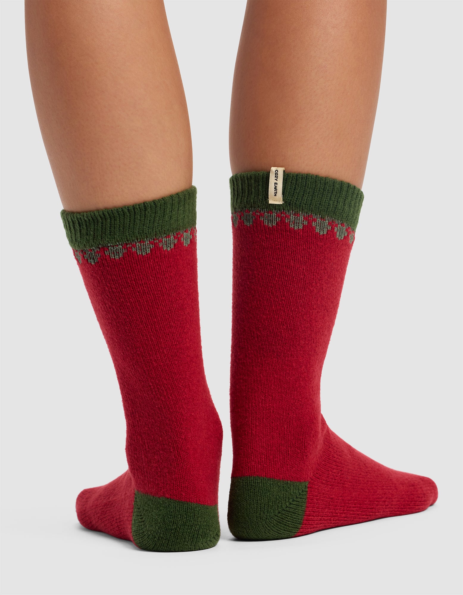 Mistletoe Plush Lounge Calf Sock - Last Chance - Image 4