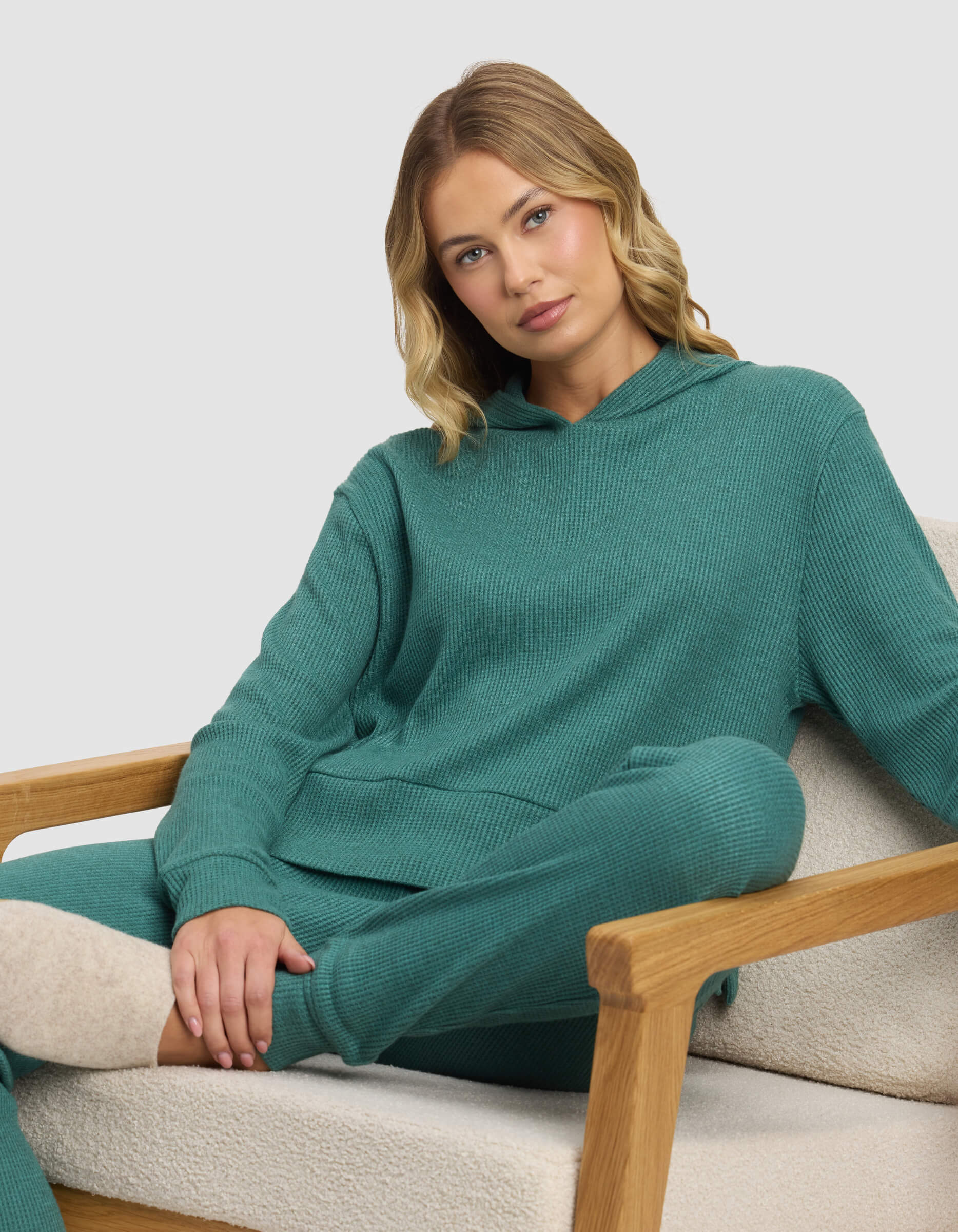 Women's Blake Waffle Hoodie - Image 5