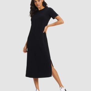 Women's Brushed Bamboo Midi Dress